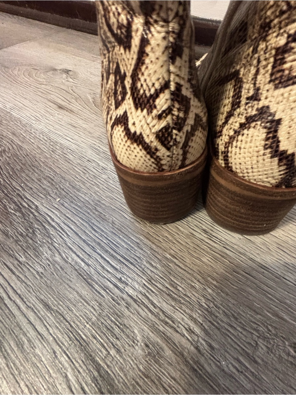 Vince Camuto snake print boots - Picture 6 of 16